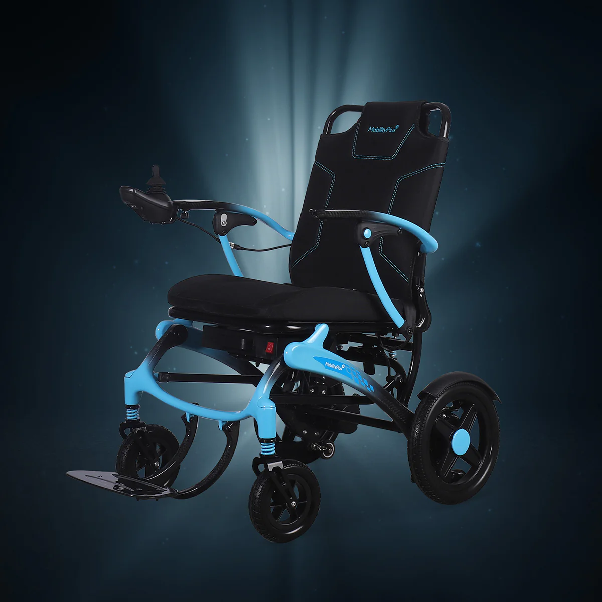 MobilityPlus+ Nova Ultra-Light Carbon Folding Electric Wheelchair - Image 5