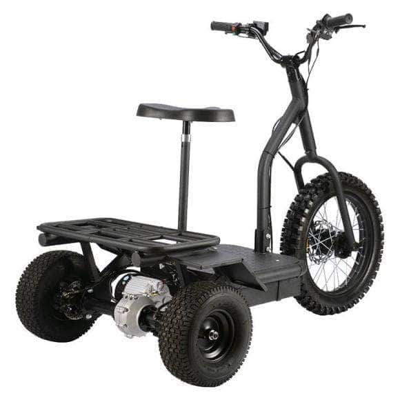 MOTOTEC 48V 1200W ELECTRIC TRIKE, 3-wheel electric scooter with seat and carrying rack! - Image 5